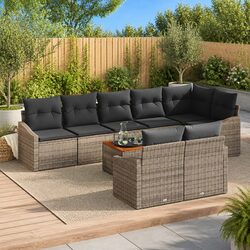 Your New Modular Garden Sofa Set: 9-Piece Comfort
