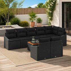 Create Your Outdoor Oasis with 9-Piece Sofa Set