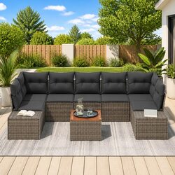 Your New 8-Piece Garden Sofa Set Awaits You