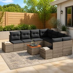 Your Perfect Outdoor 9 Piece Garden Sofa Set Awaits
