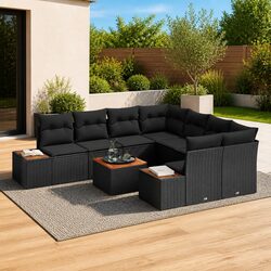 Friendly 9 Piece Sofa Set for Your Outdoor Gatherings