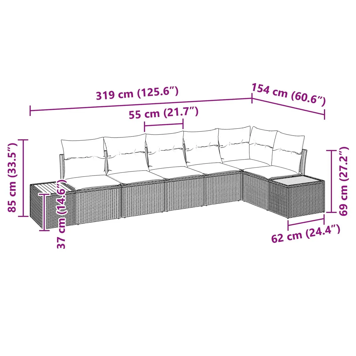 6-Piece Sofa Set