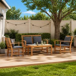 Your New 4-Piece Garden Sofa Set Awaits You