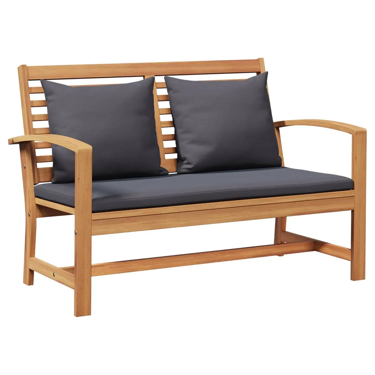 Garden Sofa Set Teak Wood Brown 3 Piece Outdoor Furniture