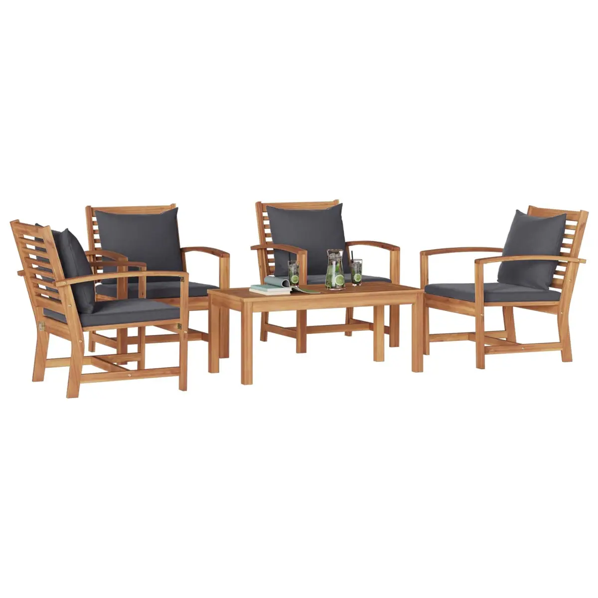 5-Piece Garden Sofa Set for Relaxing