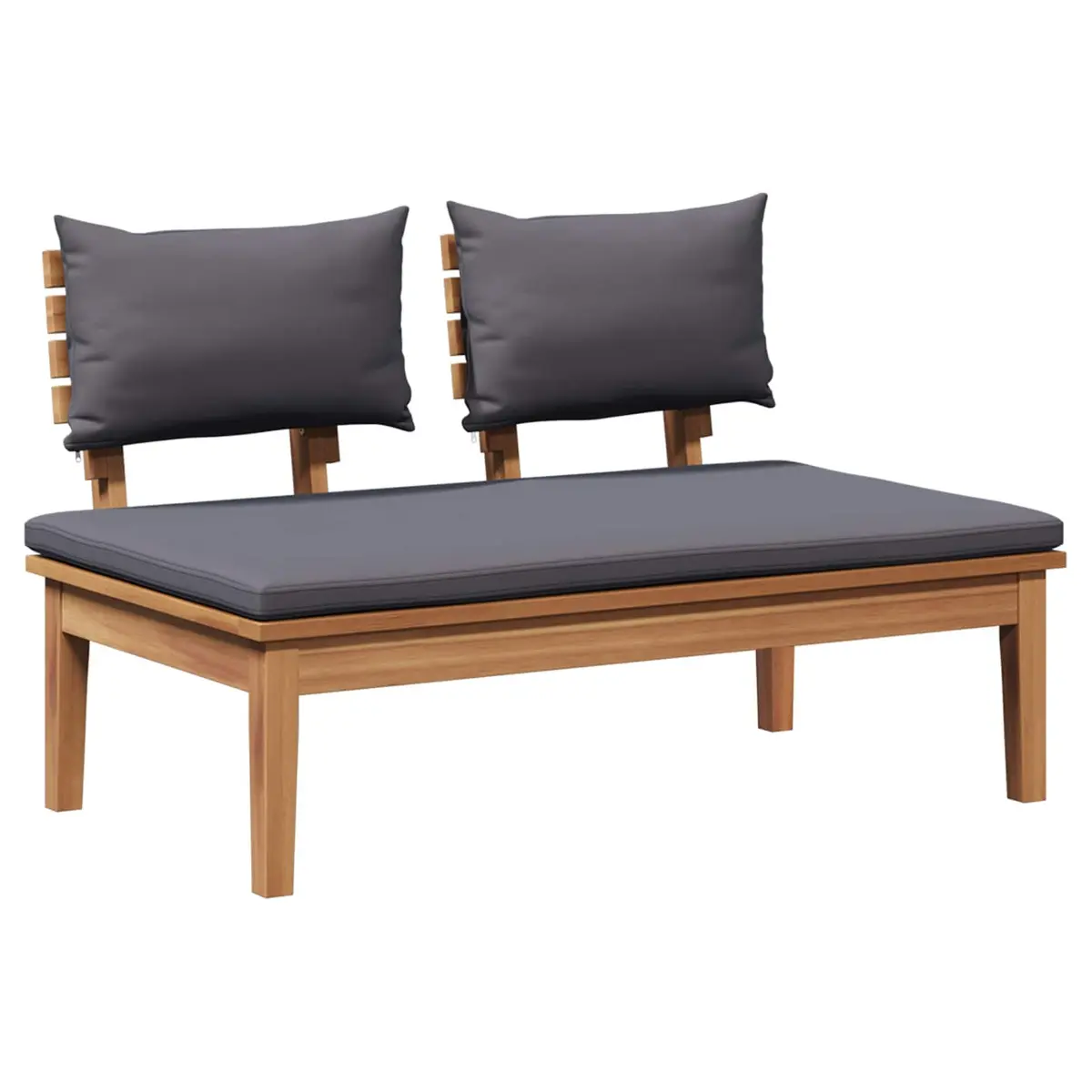 Garden Sofa Set Outdoor Lounge Seating 3 Piece Brown Grey
