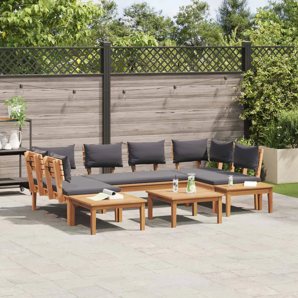 4 Piece Outdoor Garden Sofa Set