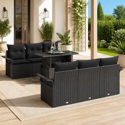 Friendly 7-Piece Modular Sofa Set for Your Outdoor Oasis