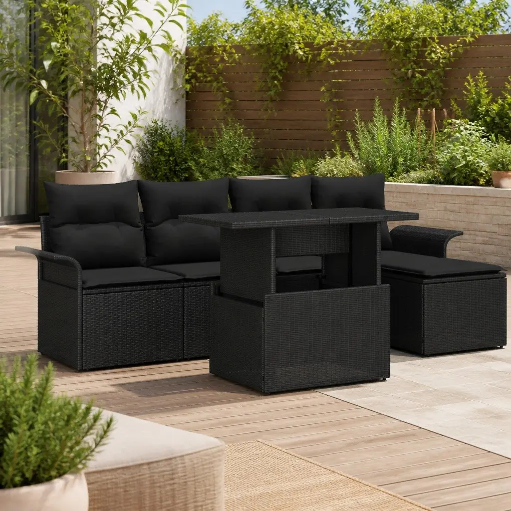 6-Piece Garden Sofa Set for Relaxation