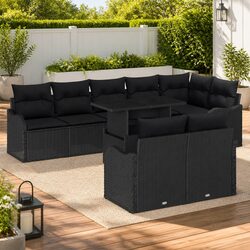 Friendly and Functional 9-Piece Outdoor Sofa Set