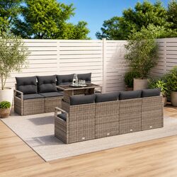 Friendly 9-Piece Garden Sofa Set for Outdoor Enjoyment