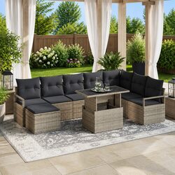 Your Perfect 9 Piece Garden Sofa Set Awaits