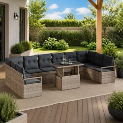 Your Outdoor Oasis: 11 Piece Grey Sofa Set