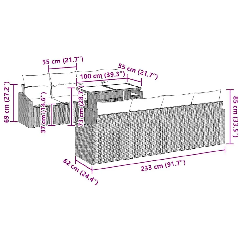 Modular Garden Sofa Set