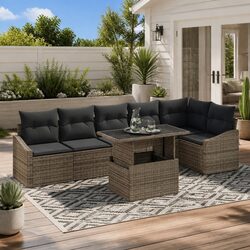 Create a Cozy Outdoor Area with 7-Piece Sofa Set