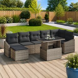 Your Perfect 8-Piece Garden Sofa Set for Outdoor Enjoyment