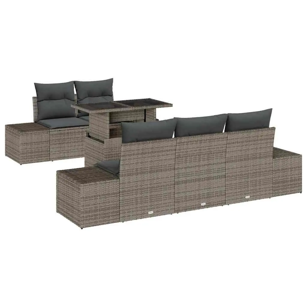 6 Piece Garden Sofa Set