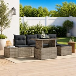 Create Your Perfect Outdoor Space with This 6-Piece Sofa Set