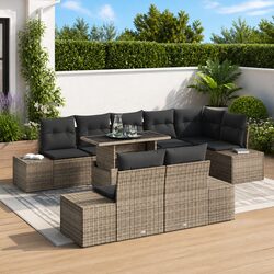 Your Outdoor Companion: 9-Piece Garden Sofa Set