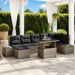 Create Your Outdoor Haven with 8-Piece Garden Sofa Set