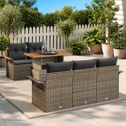 Friendly 6 Piece Modular Sofa Set for Outdoor Living