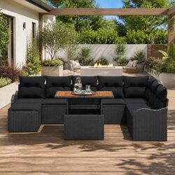 Your New 9-Piece Outdoor Sofa Set Awaits