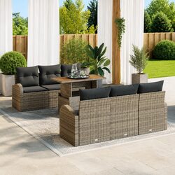 Friendly 7-Piece Garden Sofa Set for Outdoor Fun