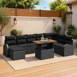 Your Perfect 9 Piece Garden Sofa Set Awaits!