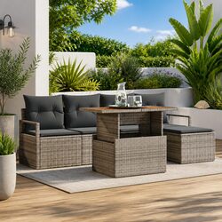 Friendly 6-Piece Outdoor Sofa Set to Suit Your Needs
