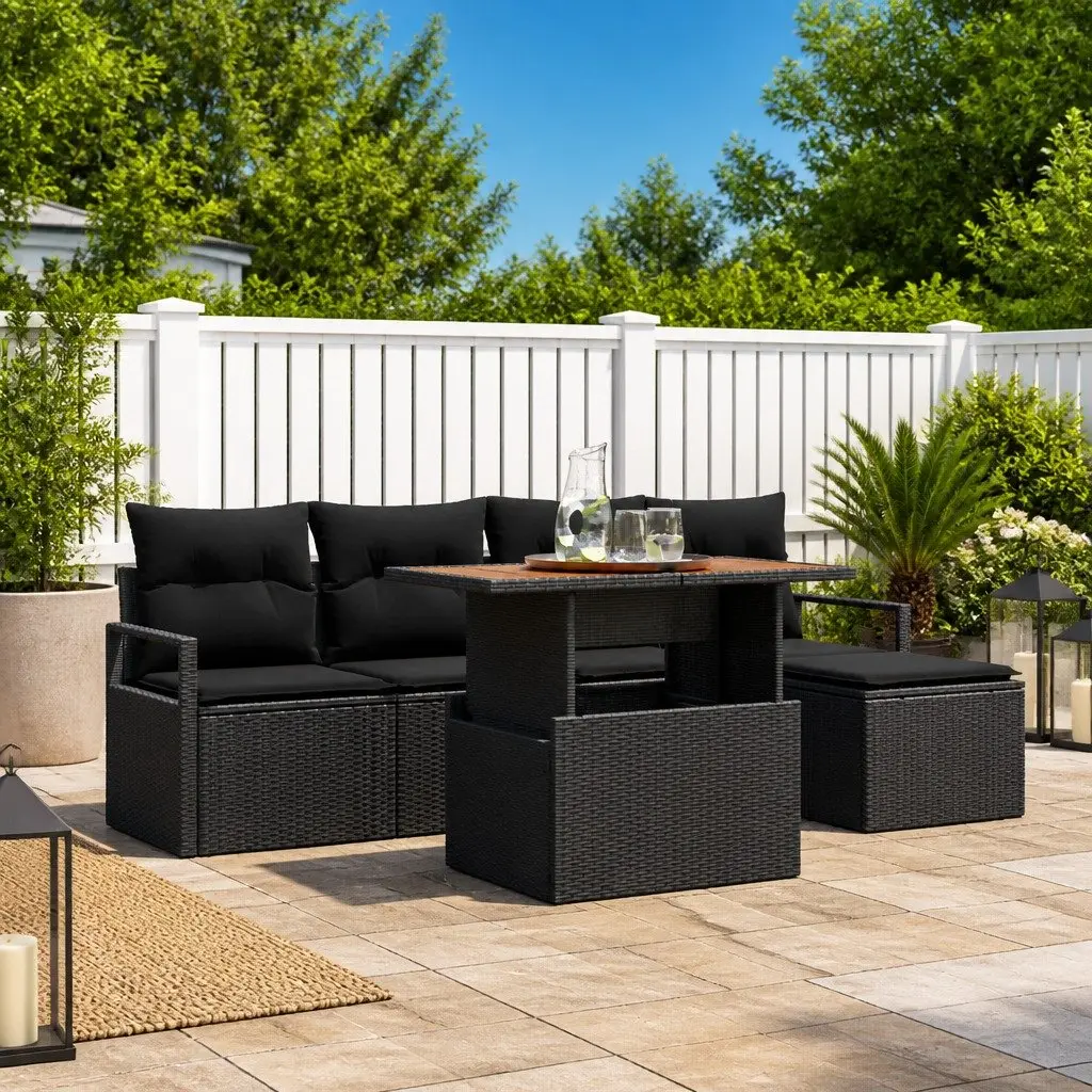 6 Piece Modular Garden Sofa Set