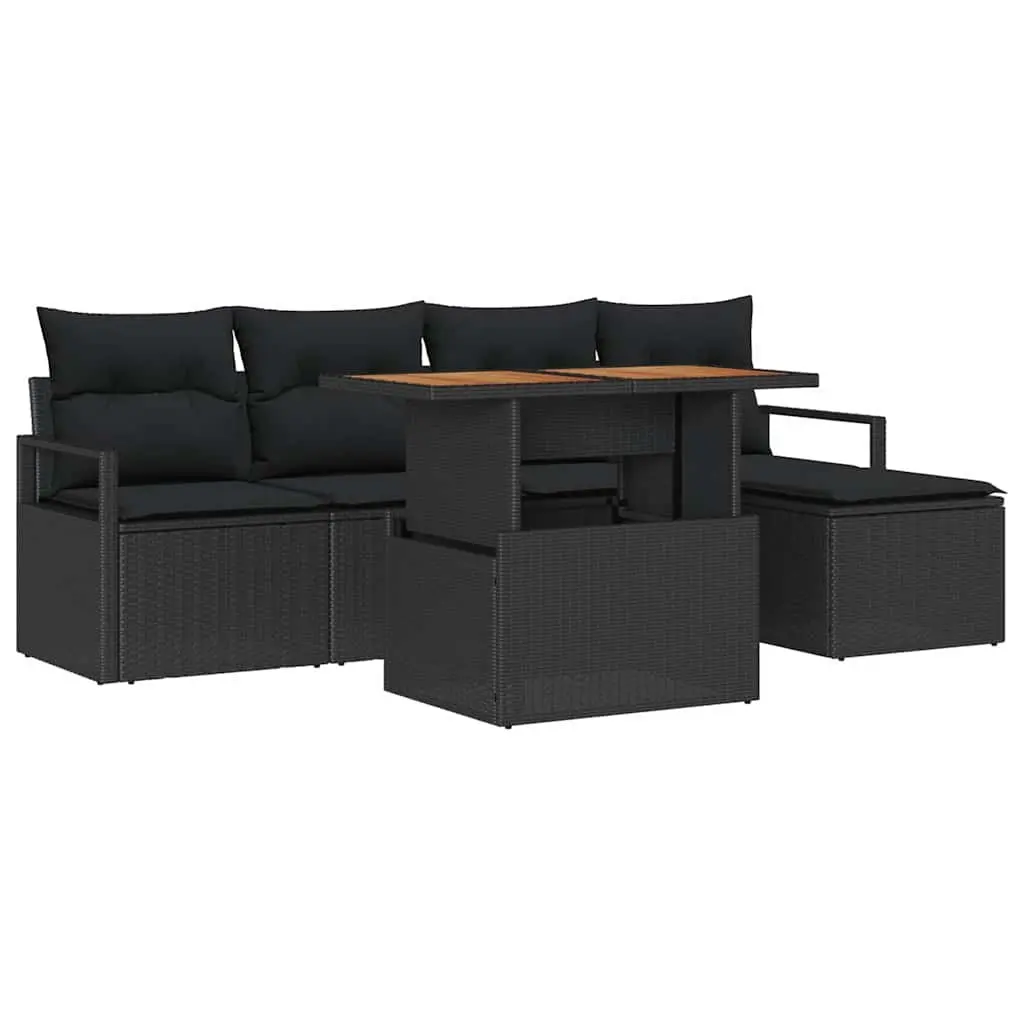 6 Piece Modular Garden Sofa Set