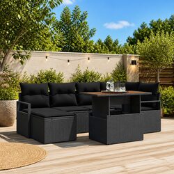 Friendly 7-Piece Outdoor Sofa Set with Storage Options