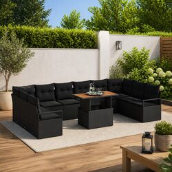 Create Comfort in Your Garden with This 11-Piece Sofa Set