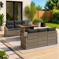 Your New 7-Piece Outdoor Sofa Set in Grey