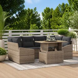 Make Your Outdoor Area Inviting with a 7-Piece Sofa Set
