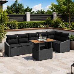 Friendly 7-Piece Modular Garden Sofa Set