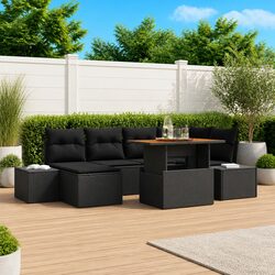 Friendly 7 pcs Garden Sofa Set with Storage Solutions