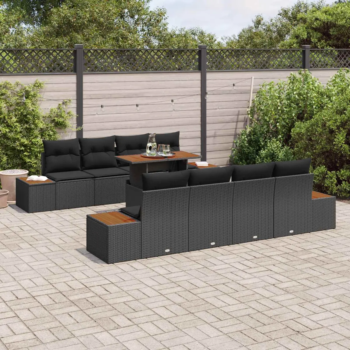 9-Piece Garden Sofa Set