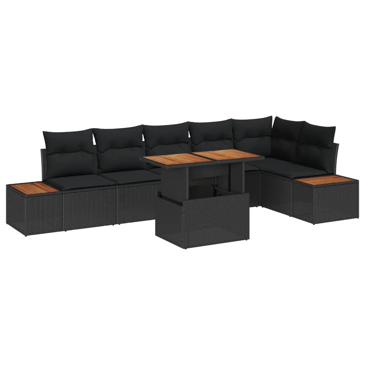 7-Piece Outdoor Rattan Sofa Set