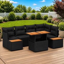 Friendly 10-Piece Modular Garden Sofa Set for You
