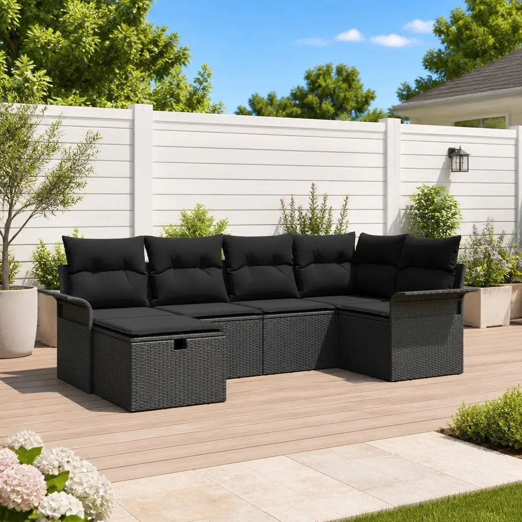 6-Piece Sofa Set for Outdoor Comfort