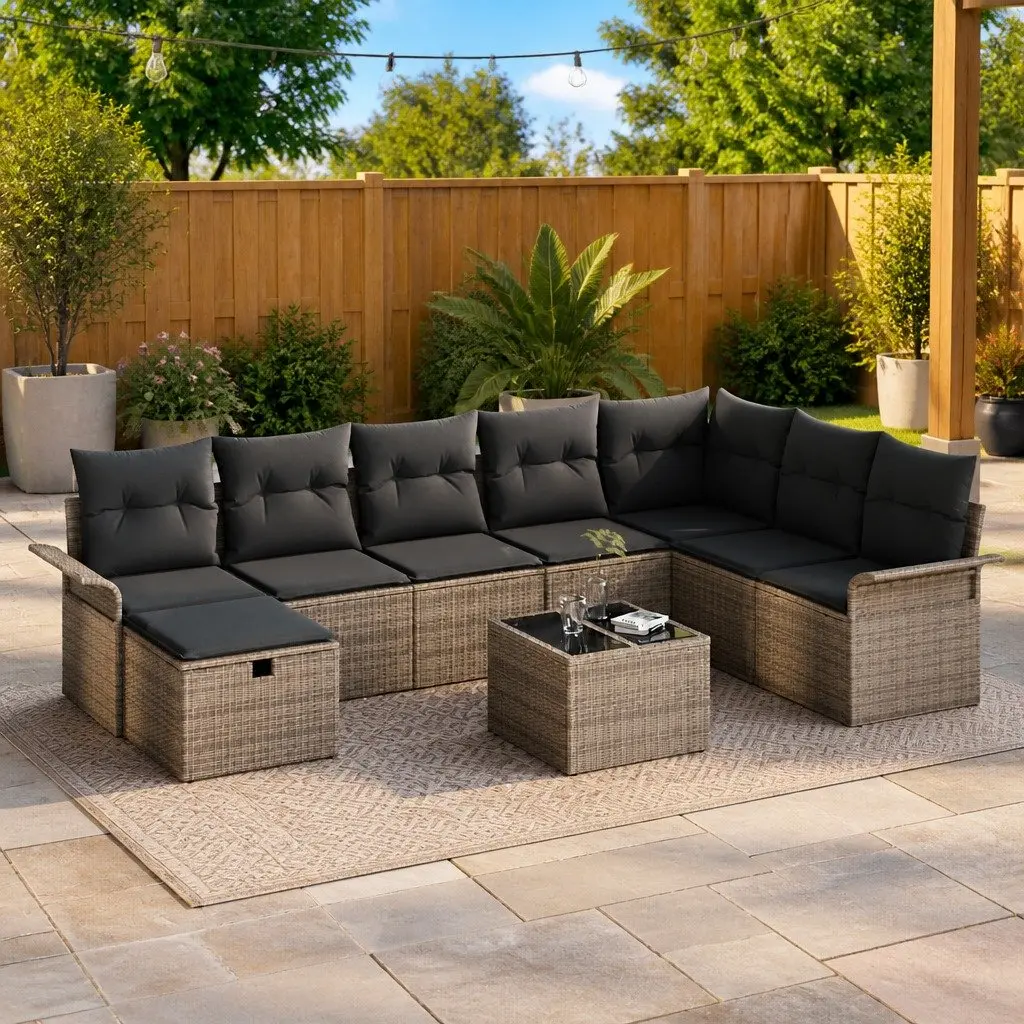 9 Piece Garden Sofa Set