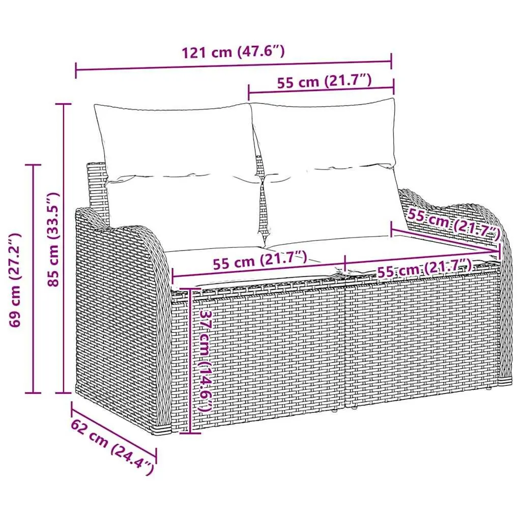 9-Piece Outdoor Sofa Set