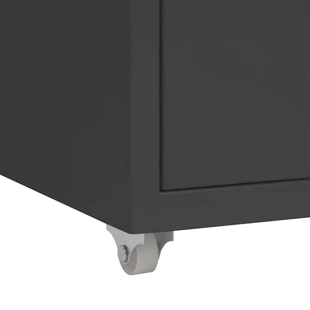 Mobile Filing Cabinet Metal 6 Drawer Anthracite