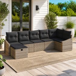 Make Your Outdoors Inviting with This 7pc Sofa Set