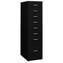 User-Friendly Mobile File Cabinet with 8 Drawers