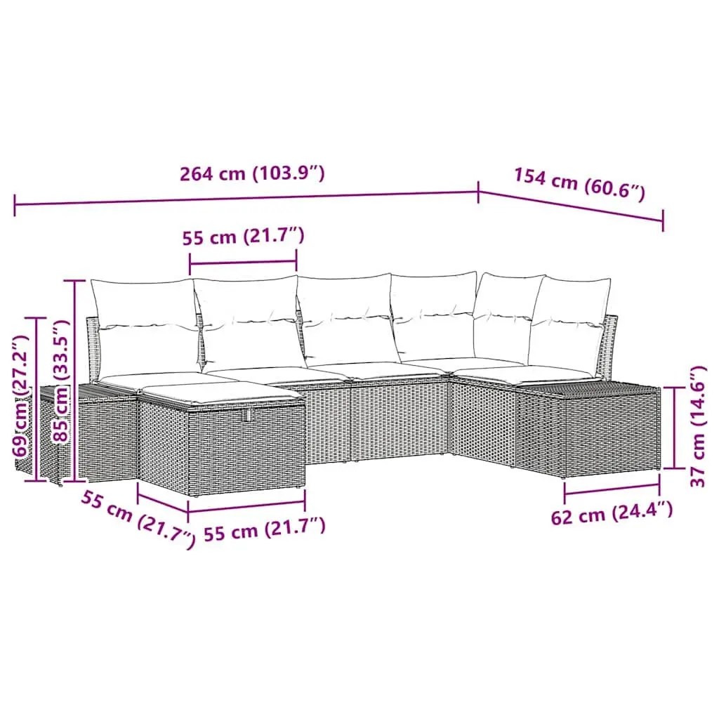 6-Piece Sofa Set