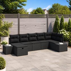 Your Outdoor Retreat: 7-Piece Garden Sofa Set Awaits You