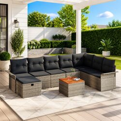 Your New 9 Piece Outdoor Sofa Set Awaits
