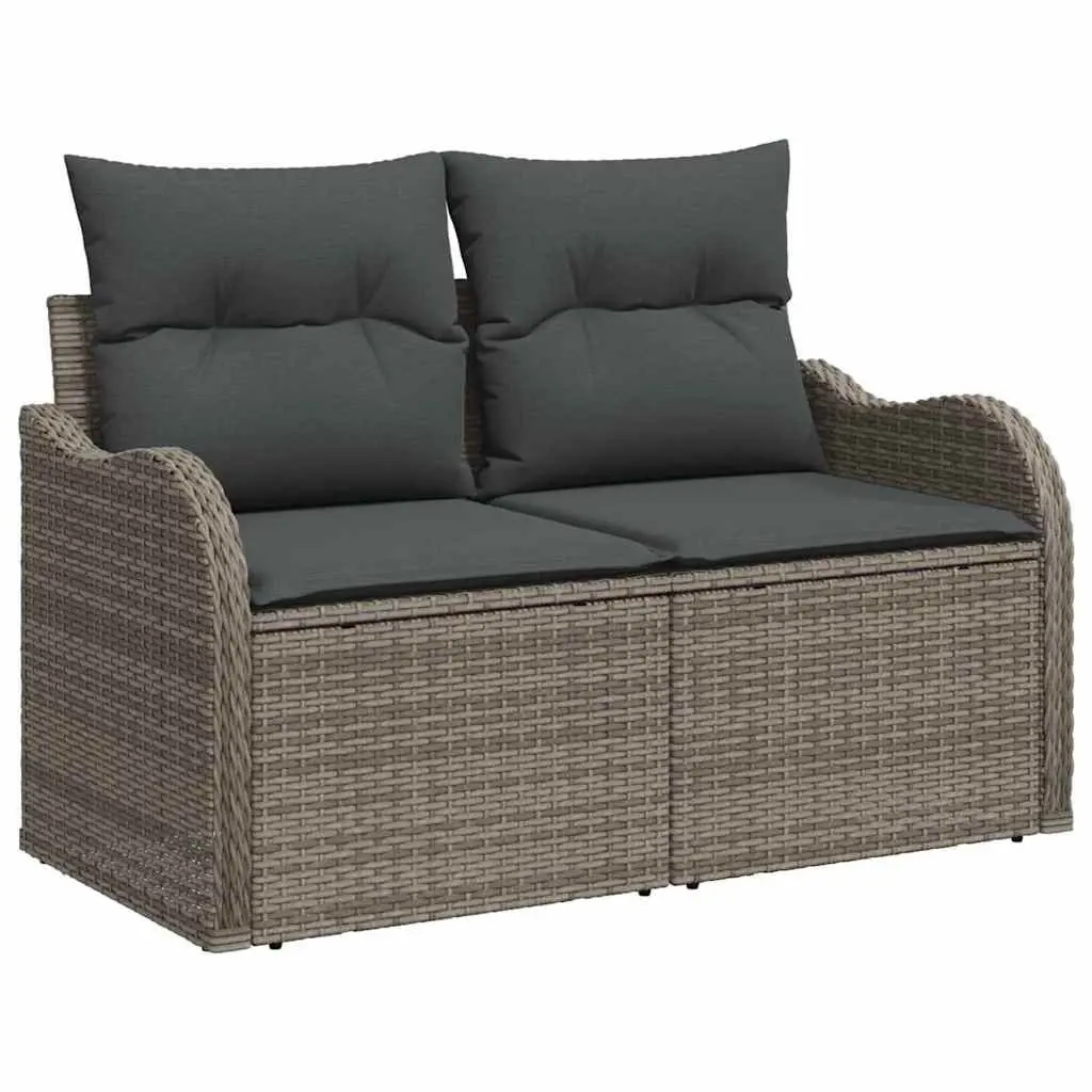 Garden Sofa Set Modular Outdoor Furniture Grey 6 Piece